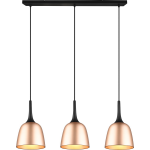 BES LED Led Hanglamp - Hangverlichting - Trion Christa - 3-lichts - E27 Fitting - Rond - Mat - Aluminium - Goud