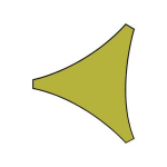 Velleman Schaduwdoek Driehoek 5x5x5 Licht - Groen