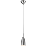 BES LED Led Hanglamp - Hangverlichting - Trion Farona - E14 Fitting - 1-lichts - Rond - Mat Nikkel - Aluminium