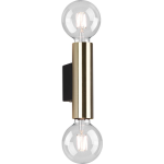 BES LED Led Wandlamp - Wandverlichting - Trion Vundon - E27 Fitting - 2-lichts - Rond - Mat - Aluminium - Goud