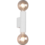 BES LED Led Wandlamp - Wandverlichting - Trion Vundon - E27 Fitting - 2-lichts - Rond - Mat - Aluminium - Wit