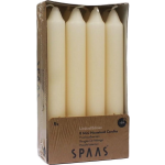Spaas Mini Dinerkaarsen 8 Stuks - Ivoor - 15,5 Cm