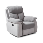 Cstore Manuele Relaxfauteuil - Lichtgrijze En Donkergrijze Stof - L 97 X D 94 X H 101 Cm - Belem