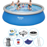 Bestway Fast Set Rond 457x84 Cm - Alles In 1 Zwembad Pakket - Blauw