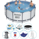 Bestway Steel Pro Max Rond 366x122 Cm - Zwembad Combinatie Pakket - Grijs