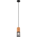 BES LED Led Hanglamp - Trion Yosh - E27 Fitting - 1-lichts - Rond - Mat - Aluminium - Zwart