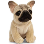 Pluche Franse Bulldog Hond Knuffel 25 Cm -Honden Huisdieren Knuffels - Speelgoed Voor Kinderen - Bruin