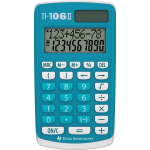 Texas Instruments Rekenmachine 106 Ii 8,9 X 18 X 2 Cm/wit - Blauw