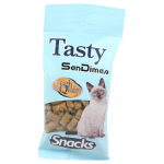 Tasty - Snack Para Gatos Adultos Rellenito Crunch Pollo Y Malta 50 G