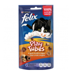 Felix - Snack Para Gatos Adultos Play Tubes Pollo E Hígado 50 G