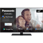 Panasonic - TV LED 108cm (43") TX-43LX650E 4K ULTRA HD, Android TV, HDR10, Dolby Vision, Dolby Atmos, Google Assistant - Negro