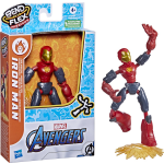 Disney Marvel Avengers - Bend N Flex Missions Iron Man Fire Mission - Rood