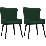 Vidaxl Eetkamerstoelen 2 St Fluweel - Groen