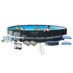 Intex Zwembad Ultra Xtr Frame - Zwembad Bundel - 610x122 Cm - Grijs