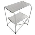 GS Quality Products Nordfalk Campingkeuken Inklapbaar - Kampeerkeuken Rvs - Kampeerkast 67x48x80 - Grijs