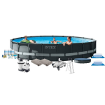 Intex Zwembad Ultra Xtr Frame - Zwembad Deal - 610x122 Cm - Grijs