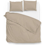 Zo Home Satinado Dekbedovertrek - Lits-jumeaux (260x200/220 Cm + 2 Slopen) - Katoen Satijn - Forest Sand - Bruin