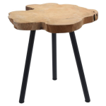 Home&Styling H&s Collection Bijzettafel Kawi Metaal Hout - Bruin