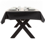 Buiten Tafelkleed/tafelzeil 140 X 250 Cm Rechthoekig - Tafellakens - Zwart