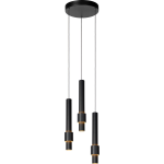 Lucide Margary - Hanglamp - Ø 28 Cm - Led Dimb. - 3x4,3w 2700k - - Zwart