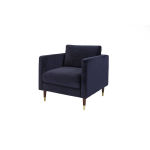 Dimehouse Fauteuil Industrieel Brooklyn - Velvet - Blauw