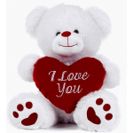 Pluche Knuffel Valentijn I Love You Beertje 27 Cm - Knuffelberen