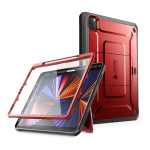 SUPCASE Full Cover Case Hoesje iPad Pro 11 inch - 2021 - Pencil houder - - Rood