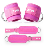 Zeuz® 2 Stuks Enkelband Fitness - Ankle Cuff Strap - Kabelmachine - Sport Beenband - Enkel Straps - - Roze