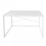 Bureau Stoer - Laptoptafel - Computertafel - Sidetable - Industrieel Design - 100 Cm Breed - - Wit