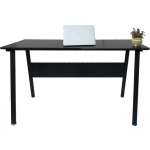 Computertafel Bureau Stoer - Industrieel Modern - 130 Cm Breed - Frame En Tafelblad - Zwart