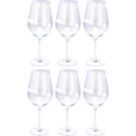 6xte Wijn Glazen 52 Cl/520 Ml Van Kristalglas - Wijnglazen - Wit