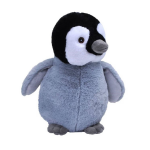 Wild Republic Knuffel Pinguïn Baby Ecokins Junior 30 Cm Pluche - Grijs
