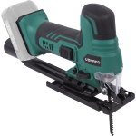 VONROC Sierra de calar VPower 20V - Empuñadura ergonómica - Velocidad y ángulo de corte ajustables - Excl. batería y cargador rápido - 2 hojas de