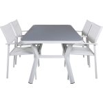 Virya Tuinmeubelset Tafel 90x160cm En 4 Stoel Santorini,. - Grijs