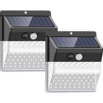 Fedec Solar Buitenlamp Met Bewegingssensor - 2 Stuks - - Zwart