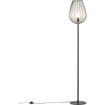 Vloerlamp - Vintage - Staande Lamp - Industrieel - E27 - 159 Cm - - Zwart