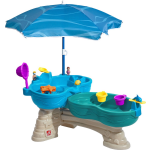Step2 Watertafel Spill And Splash Met 11 Accessoires En Parasol Waterspeelgoed Voor Kind - Blauw