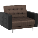 Beliani Aberdeen Fauteuil Polyester 88 X 106 Cm - Bruin