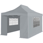 Lizzely Garden & Living Easy Up 3x4,5m 30mm (Aluminium Buizen) Semi Prof Partytent - Grijs