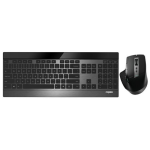 Rapoo - 9900M - toetsenbord - muis - bluetooth - usb - dun - design - desktop - Zwart