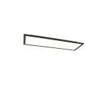 QAZQA Plafondlamp 80 cm incl. LED met afstandsbediening - Live - Zwart