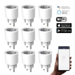 Silvergear Smart Plug Wifi - Slimme Stekker - 9 Stuks - Koppel Met Google Home, Amazon Alexa En App - Wit