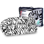 Happybed Bedrukt Dekbed - Hoesloos Dekbed - Dekbed Zonder Overtrek - All Year - Eenpersoons 140x200 - Zebra - Wasbaar