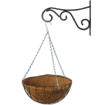 Hanging Basket 35 Cm Met Metalen Muurhaak En Kokos Inlegvel - Plantenbakken - Groen