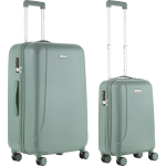 Carry On Skyhopper Kofferset - Tsa Handbagage + Reiskoffer 78cm - Dubbele Wielen - Olijf - Groen