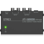 Strex Compacte Phono Voorversterker Met Riaa Correctie - Uitermate Geschikt Voor Platenspeler - Tulp In/uitgang - Zwart