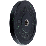 Zeuz® 1 Stuk Halterschijf 10 Kg - Gewichten Set - 10kg Bumper Plates - Voor 50 Mm Halter - Crossfit & Fitness - Zwart