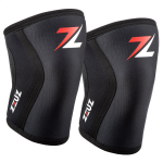 Zeuz® 2 Stuks Premium Knie Brace Voor Fitness, Crossfit & Sporten - Knieband - Braces - 7 Mm - Maat S