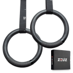 Zeuz® Abs Turnringen Voor Fitness, Crossfit & Calisthenics - Gymnastiek Ringen - Krachttraining - Zwart