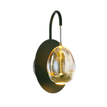 Highlight Wandlamp Golden Egg 1 Lichts Amber- - Zwart